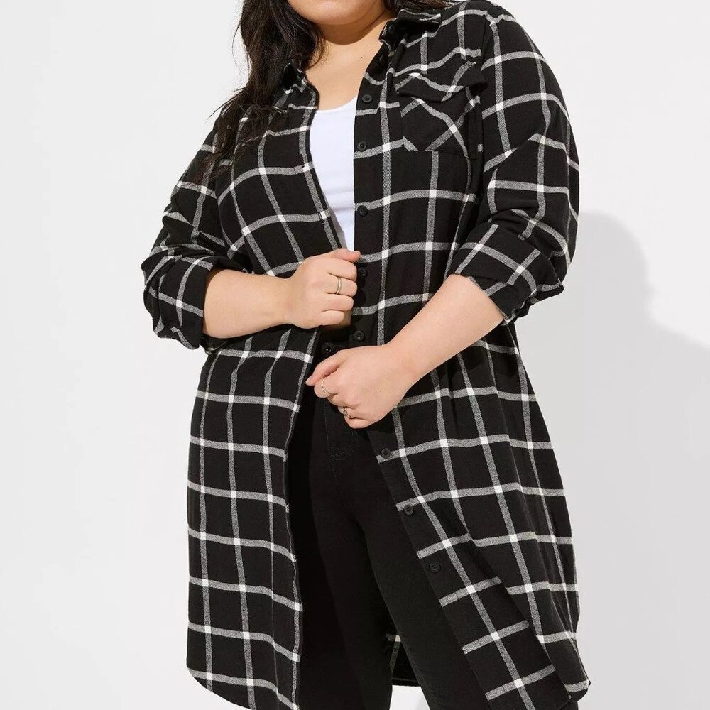 Flannel Shacket Torrid Size 00